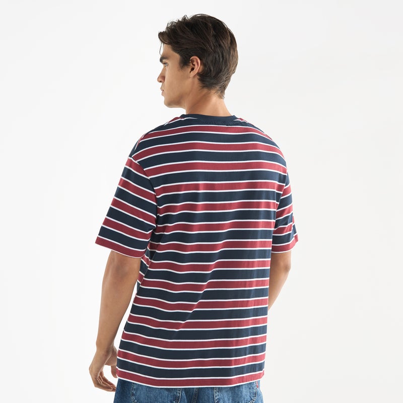 Starter Striped Crew Neck T-shirt with Short Sleeves - Image 3