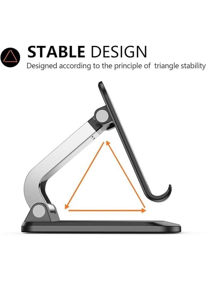 melfi Melfi Q7 Foldable Cell Phone Stand, Height Adjustable Cell Phone Holder With Silicon Pad For Desk. Fully Foldable Mobile Phone Holder, Compatible With All Mobile Phones - Image 3