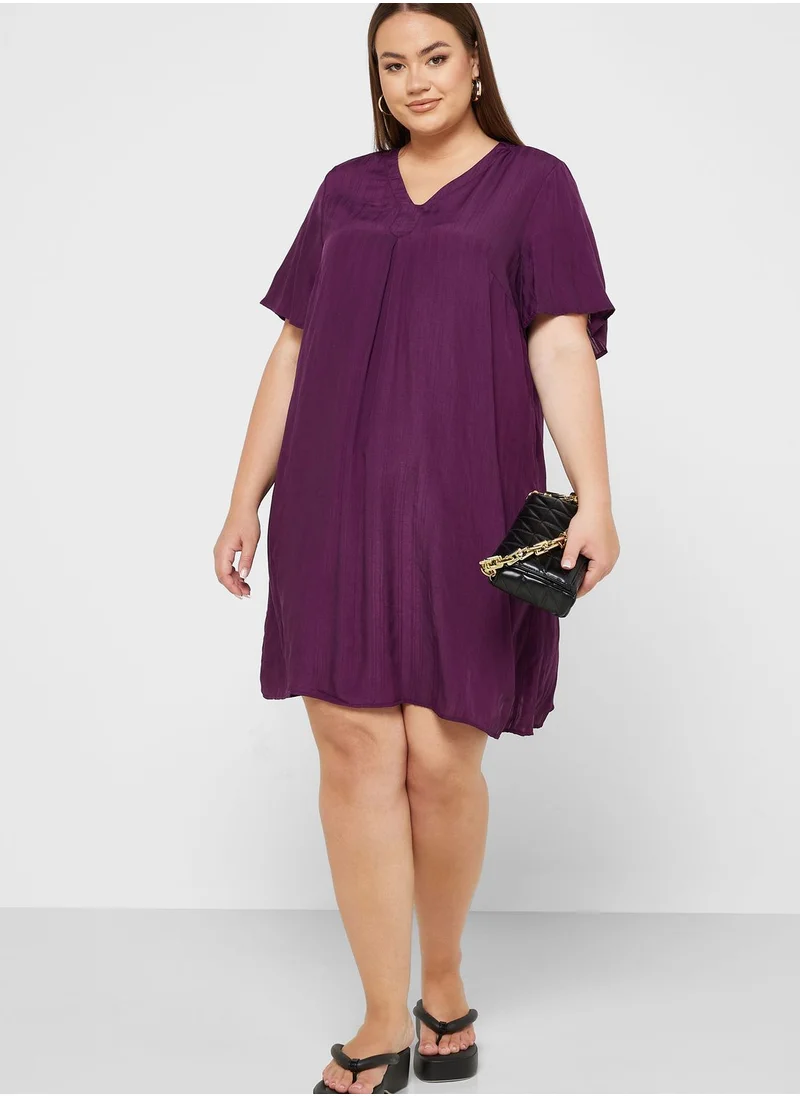 Only Carmakoma V-Neck Dress