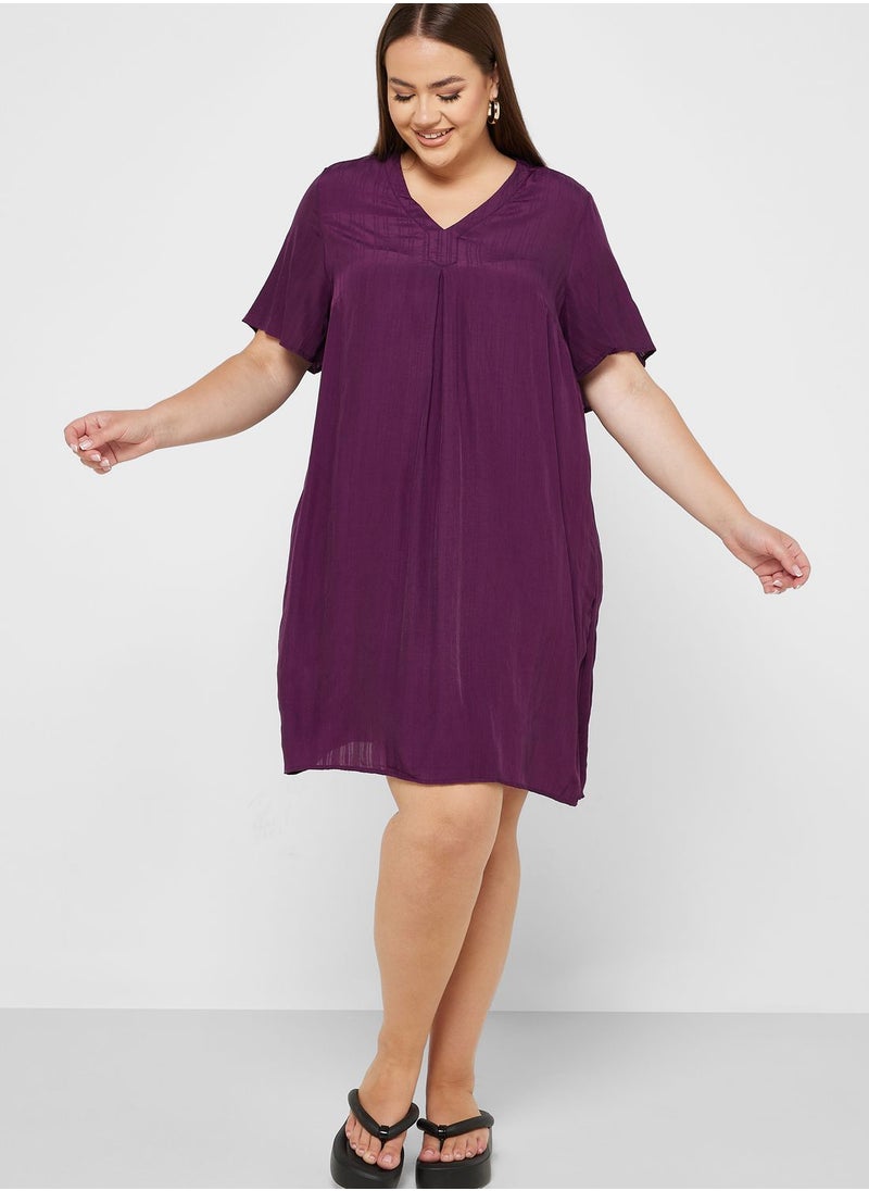 Only Carmakoma V-Neck Dress  - Image 1