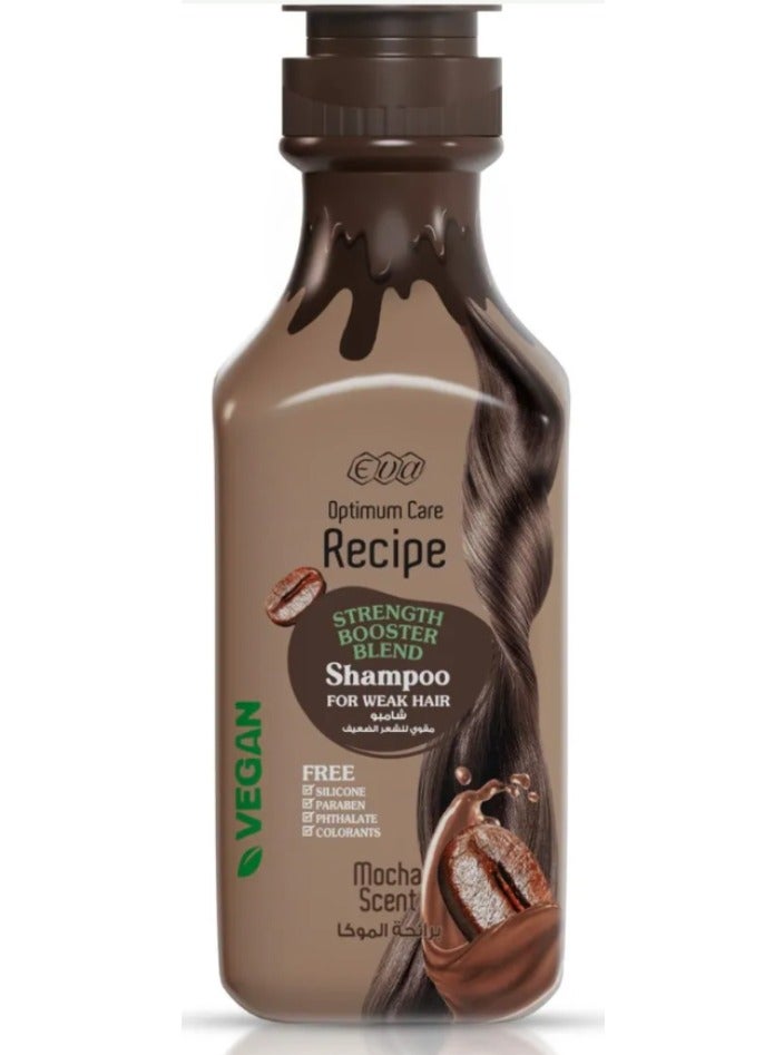 إيفا شامبو معزز القوة من أوبتيموم كير ريسيب - برائحة الموكا لشعر أقوى (350 مل) - Image 3