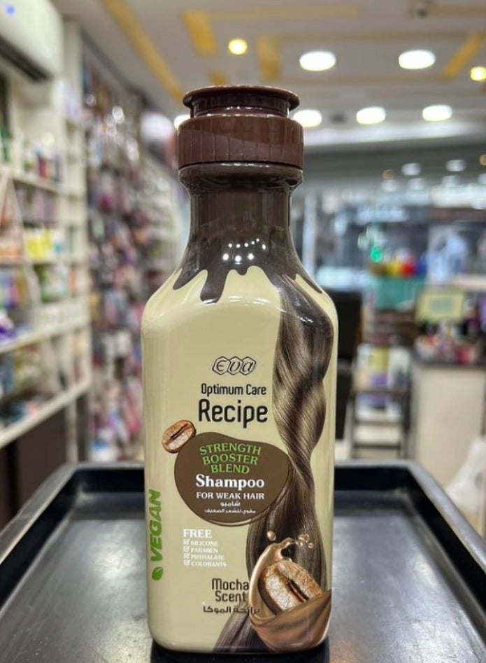 إيفا شامبو معزز القوة من أوبتيموم كير ريسيب - برائحة الموكا لشعر أقوى (350 مل) - Image 5