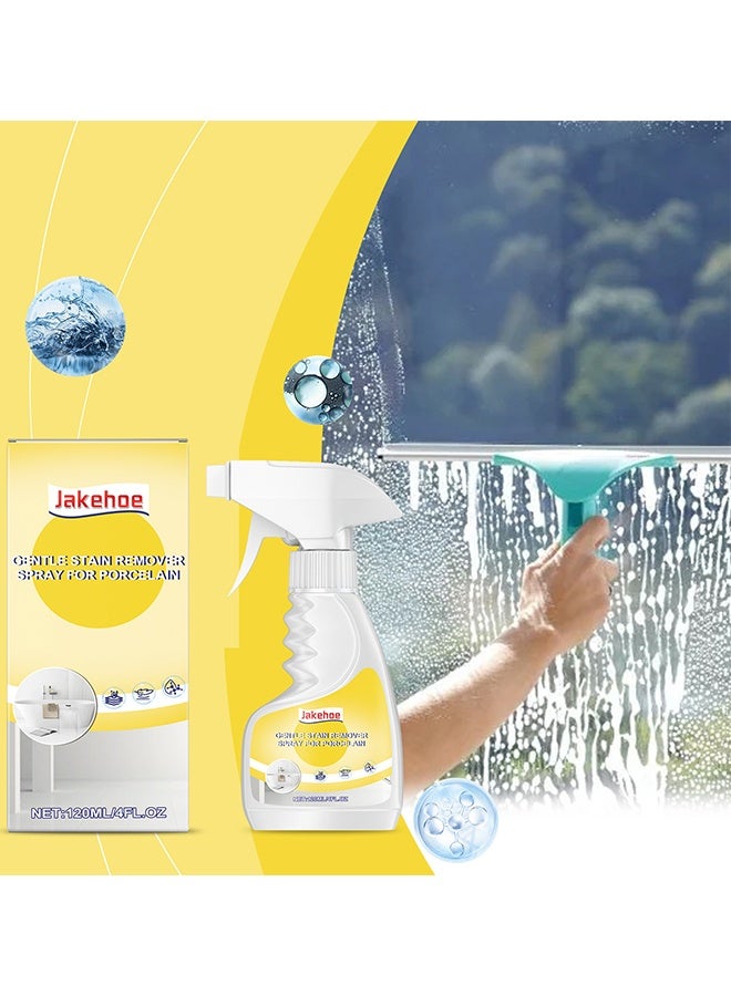 Jakehoe Gentle Stain Remover Spray For Porcelain, Ceramic Tile & Grout Cleaner 120ml, Multi-Surface Cleaning Solution For Home, Kitchen, Bathroom, Floor Cleaner For Porcelain, Marble, Granite, Vinyl, And More, Floor Tile Descaling And Cleaning Artifact - Image 2