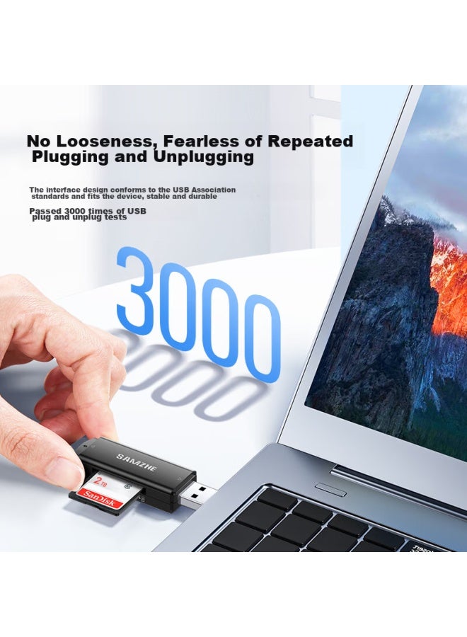 SAMZHE Shanze Usb High-speed Card Reader Sd/tf Card Multi-functional All-in Compatible With Dslr Cameras, Smartphones, Computers, Ipads, Dash Cams, Surveillance, Drones, Memory Cards, Storage Cards - Image 4
