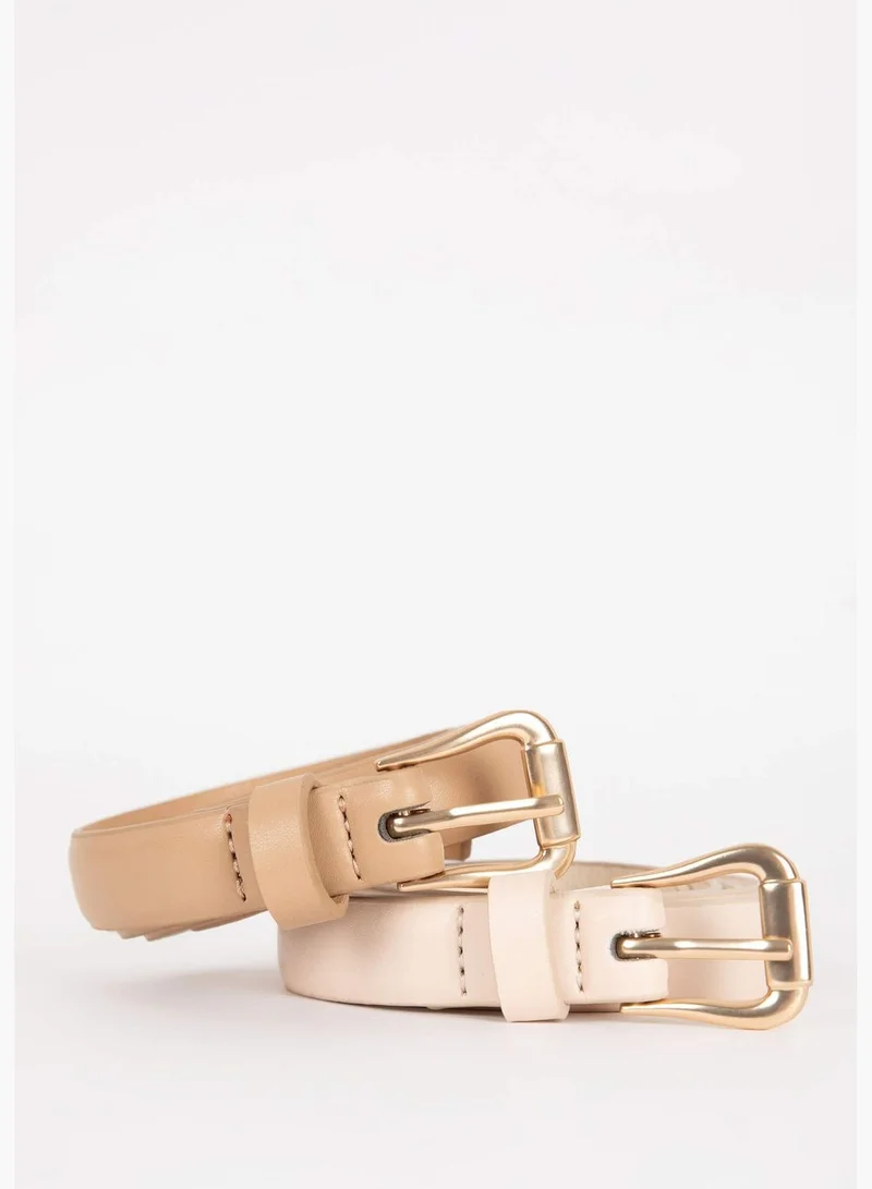DeFacto Woman Faux Leather Classic Belt
