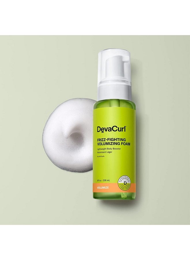 DevaCurl - Frizz-Fighting Volumizing Foam Lightweight Body Booster, Superfruits, 8 Fl. Oz. - Image 1