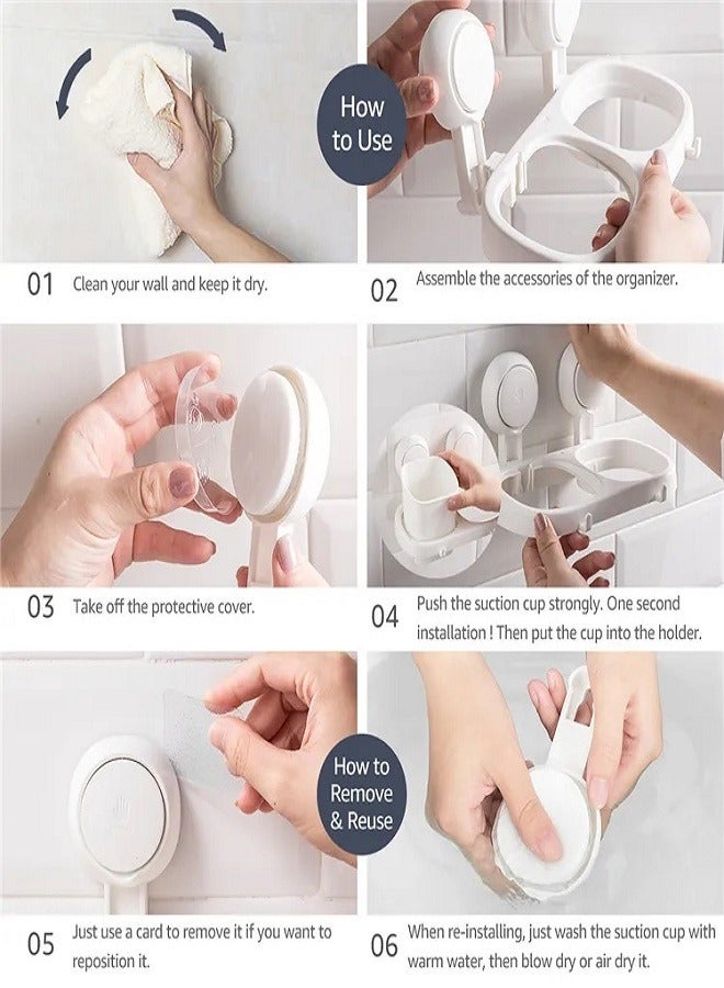 E COMMERCE  BAG Adhesive Bathroom Organizer Shower Caddy Organizer Bath Storage  Hair Dryer Holder Suction Brush Hair Dryer Holder, Shower Caddy ,Toilet Organizer, Hair Brush Holder Toilet Accessory Rack Bathroom Storage Organizer  - Image 5