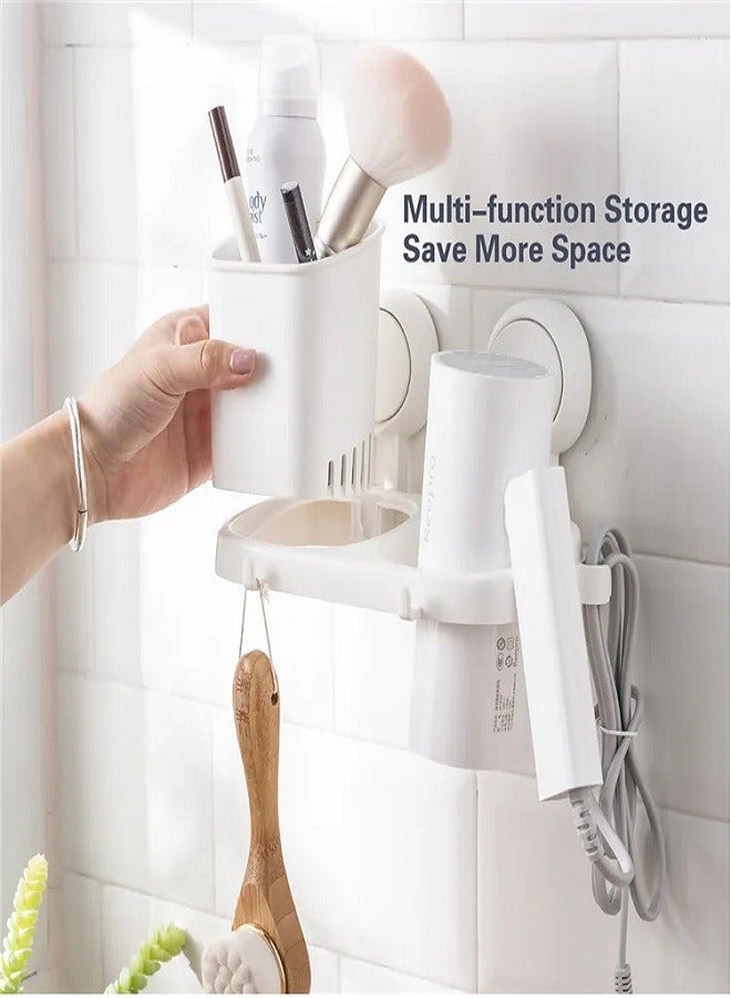 E COMMERCE  BAG Adhesive Bathroom Organizer Shower Caddy Organizer Bath Storage  Hair Dryer Holder Suction Brush Hair Dryer Holder, Shower Caddy ,Toilet Organizer, Hair Brush Holder Toilet Accessory Rack Bathroom Storage Organizer  - Image 1