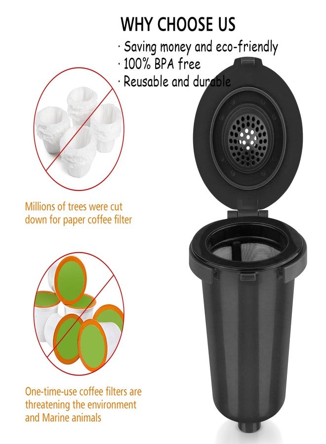 FOTRIC Newly upgraded Reusable Filter Cup for Cuisinart, Compatible with Cuisinart #SS-RFC HomeBarista Reusable Filter Cup, Black (2 Pack) - Image 5