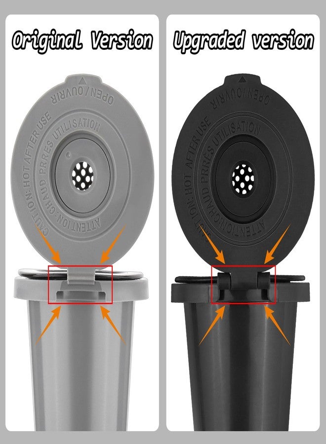 FOTRIC Newly upgraded Reusable Filter Cup for Cuisinart, Compatible with Cuisinart #SS-RFC HomeBarista Reusable Filter Cup, Black (2 Pack) - Image 2