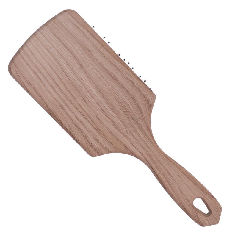 Roots Zero Tangle Hair Brush Designed with Wooden Print Damage Free Soft Bristle Everyday Use Wet and Dry Hair for Men and Women RZTPWDB - Image 2