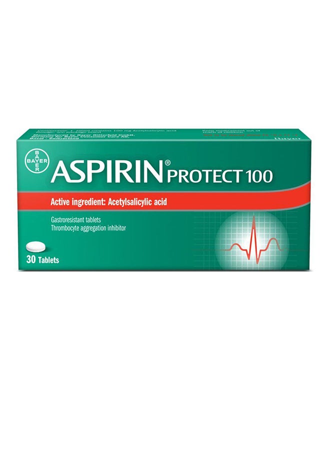 BAYER - أسبرين بروتكت 100 ملجم أقراص 30 قرص - Image 1