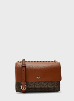 DKNY Bryant Small Chain Cross Body Bag in Brown