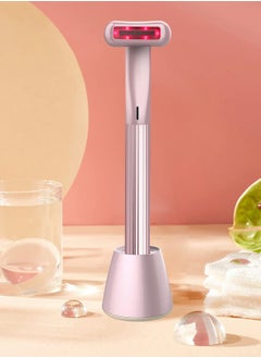 Face Skin Tightening Machine, 4-in-1 Facial Tool, Red Light Therapy for and Neck, Massager, Reduce Wrinkles, Anti-Aging Tools, 2022 Upgraded Version - Pink