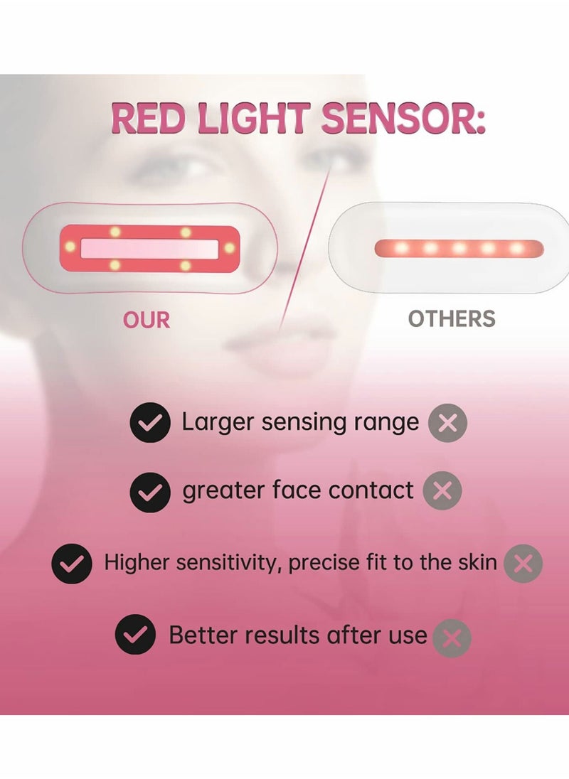 Excefore - Face Skin Tightening Machine, 4-in-1 Facial Tool, Red Light Therapy for and Neck, Massager, Reduce Wrinkles, Anti-Aging Tools, 2022 Upgraded Version - Pink - Image 1