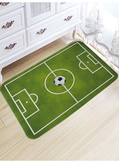 Y&D 1-Piece Football Field Pattern Doormat Green 50x80centimeter 