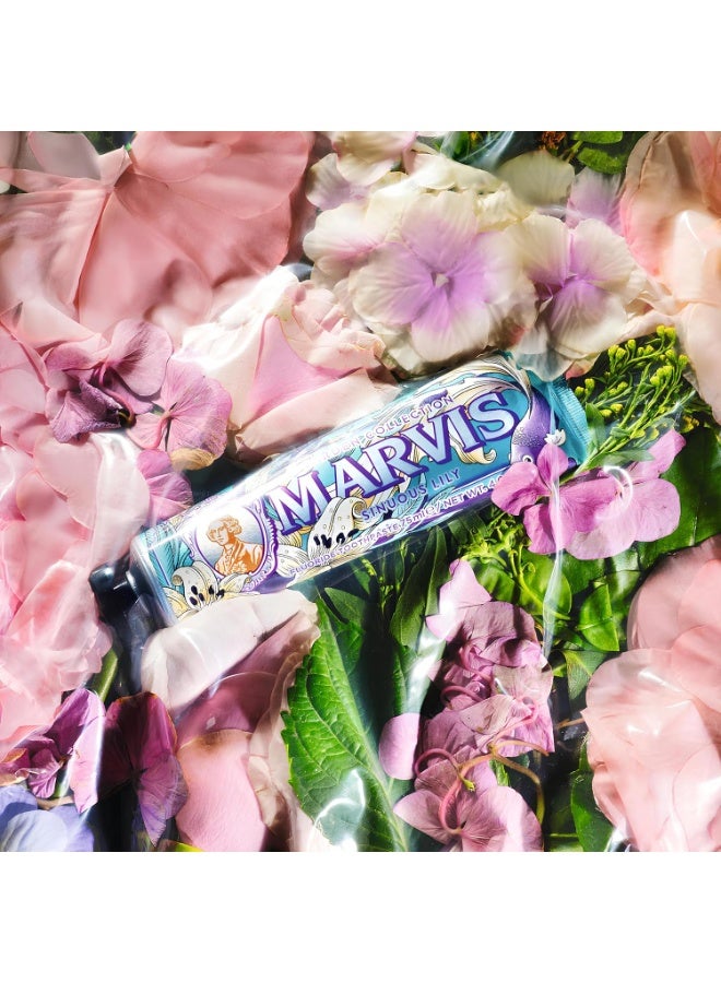 Marvis Sinuos Lily Limited Edition Toothpaste, 75 ml, Sensational Flavoured Toothpaste for a Long-Lasting Freshness - Image 3