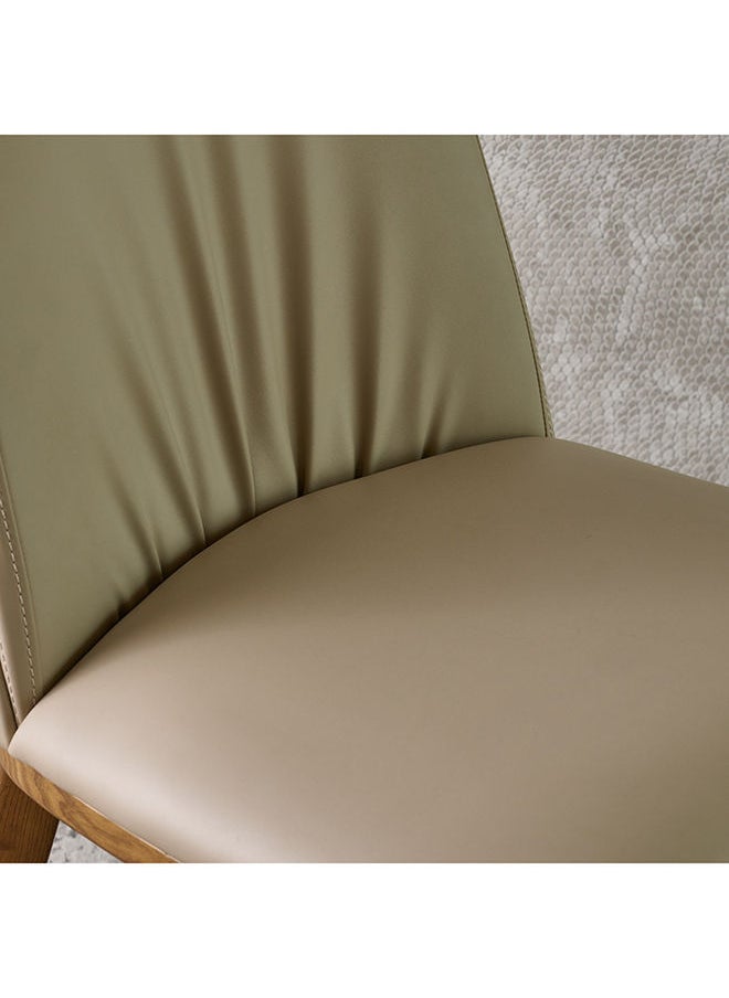 AL HUZAIFA FURNITURE - Savina Dining Chair Pvc Upholstered With American Ashwood Walnut Legs - Image 1