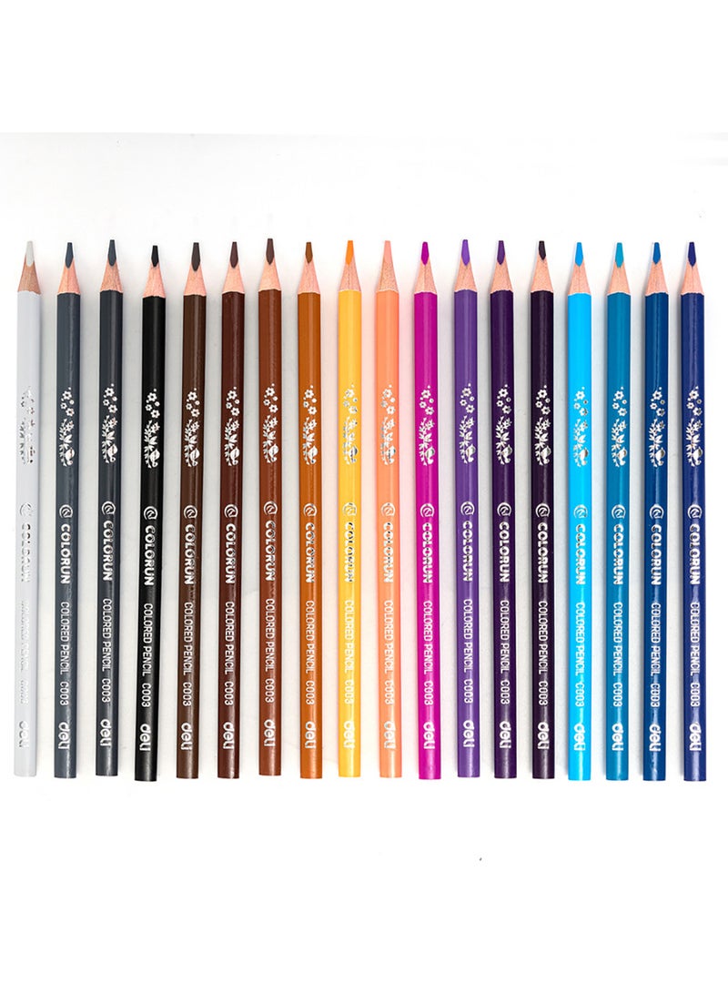 ديلي أقلام تلوين خشبية قصيرة، ألوان غير سامة، أدوات فنية للرسم والتخطيط والتلوين، عبوة من 36 قطعة - Image 3