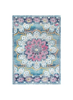 Status Contract Status Contract Floral Persian Rug with Anti Slip Backing (Multicolor, Polyester, 5 X 7 Feet), Rectangular  - Image 4