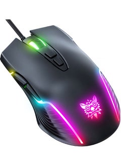 NIBEMINENT ماوس الألعاب Onikuma CW905 RGB - 6400 نقطة لكل بوصة، 7 أزرار قابلة للبرمجة  - Image 1