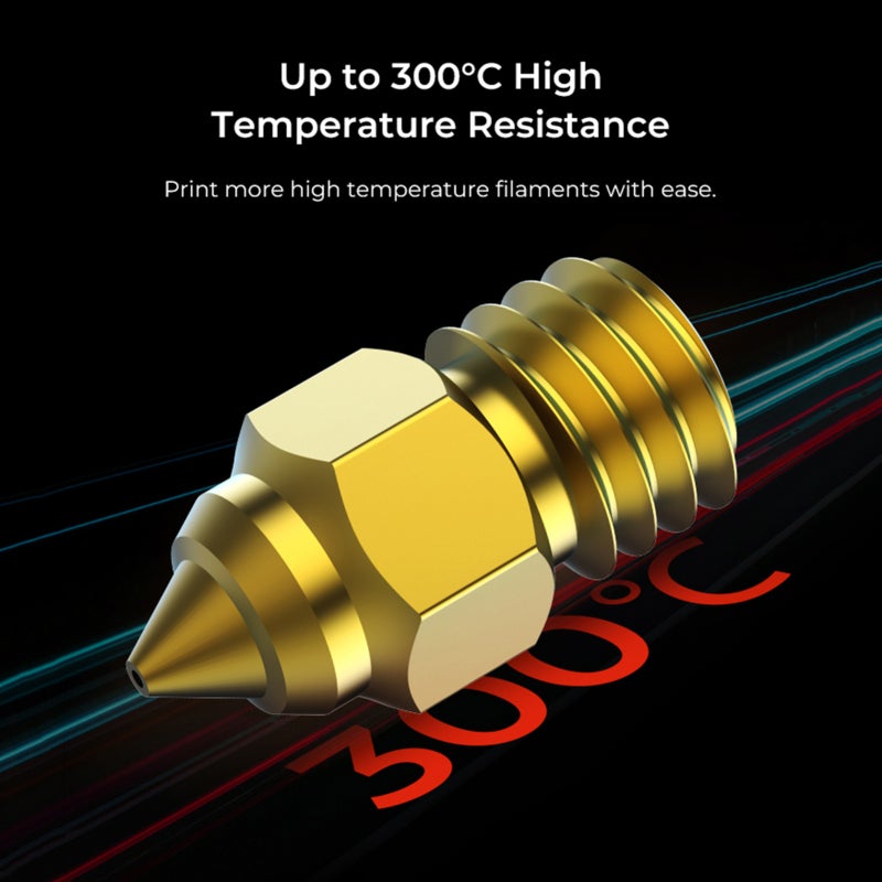 Creality 3D 3D Printer Nozzle: 8Pcs Brass Kit (0.25Mm, 0.4Mm, 0.6Mm, 0.8Mm) - High Temperature Resistance Up To 300℃, Smooth Inner Wall For Fdm 3D Printers Compatible With Cr-10, Ender-3, Ender-5 Series - Image 4