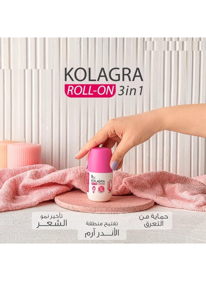 KOLAGRA Whitening Roll-On Rich 3 in 1 Vitamin C 60ml - Image 2