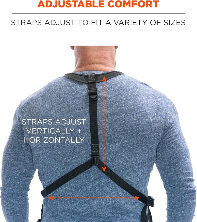 Ergodyne Arsenal 5700 Torso Length Work Tool Apron 16Pockets Gray - Image 5