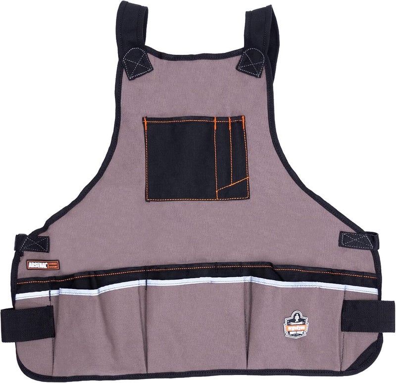 Ergodyne Arsenal 5700 Torso Length Work Tool Apron 16Pockets Gray - Image 1