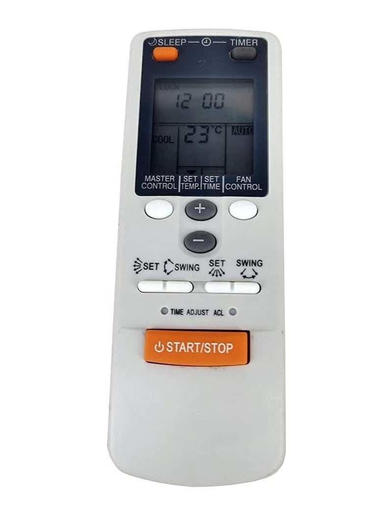 Replacement A/C Remote Control for Fujitsu Air Conditioner AR-DL10 AR-DL12 AR-DL4 AR-JW3 AR-JW17 AR-JW27 AR-JW30 AR-JW31 - Image 1