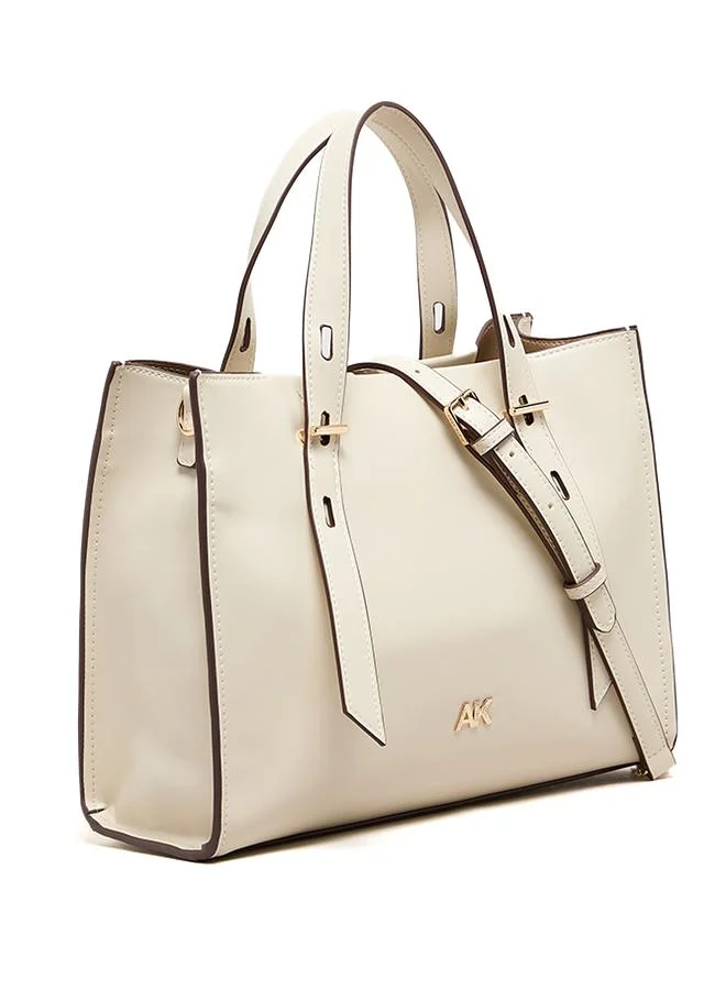 Anne Klein  Monogram PU Zip Closure Tote Bag for Women | Best Price UAE