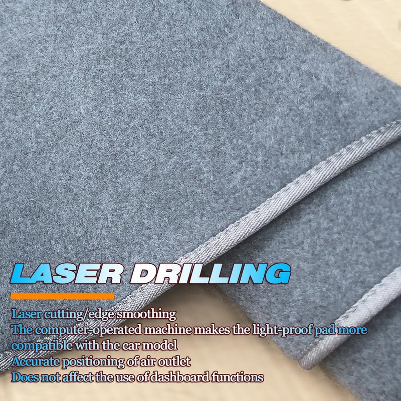QUYDDC Upgrade Dacron Dashboard Cover for Lexus LS430 (2001-2006) - Grey - Image 5