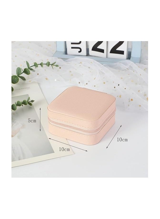 Brides PU leather jewelry organizer box, waterproof, travel-friendly with removable dividers for rings, earrings, bracelets and watches, compact and elegant design.  - Image 3