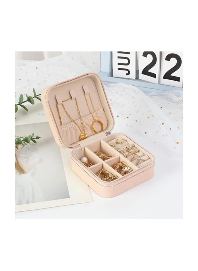 Brides PU leather jewelry organizer box, waterproof, travel-friendly with removable dividers for rings, earrings, bracelets and watches, compact and elegant design.  - Image 4