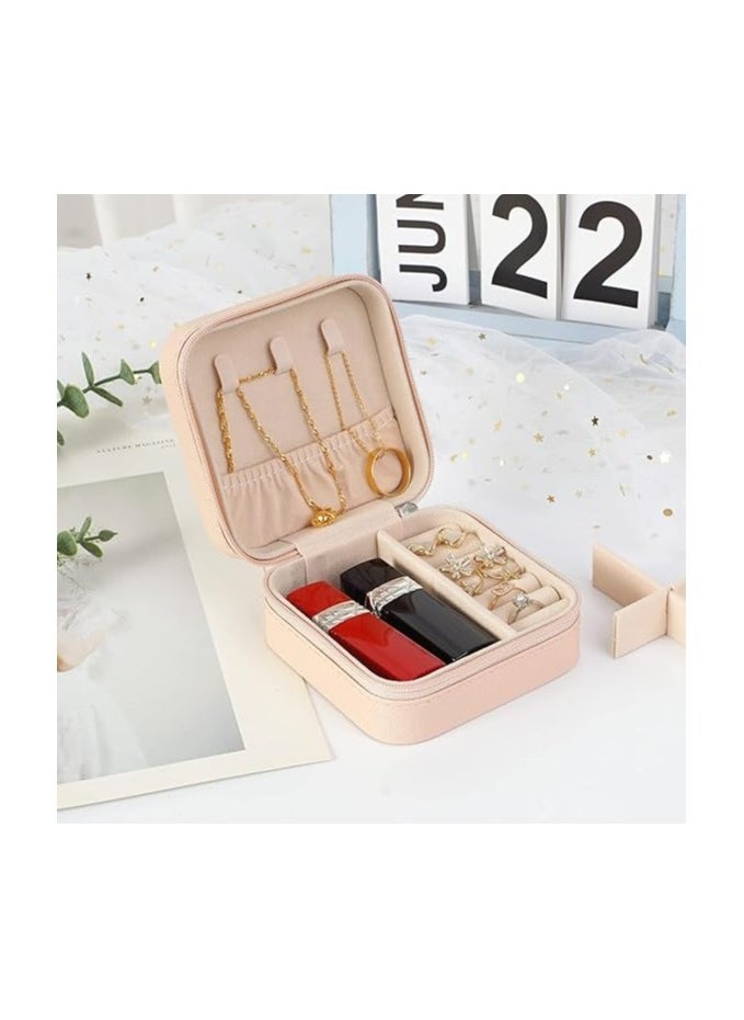 Brides PU leather jewelry organizer box, waterproof, travel-friendly with removable dividers for rings, earrings, bracelets and watches, compact and elegant design.  - Image 5
