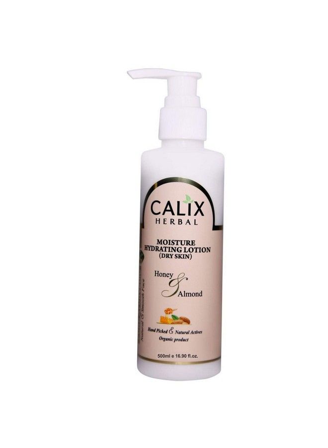 Calix Herbal Pure Organic Moisture Hydrating Lotion Dry Skin For Natural Ayurvedic Skin Care With Almond & Honey 500 Ml - Image 1