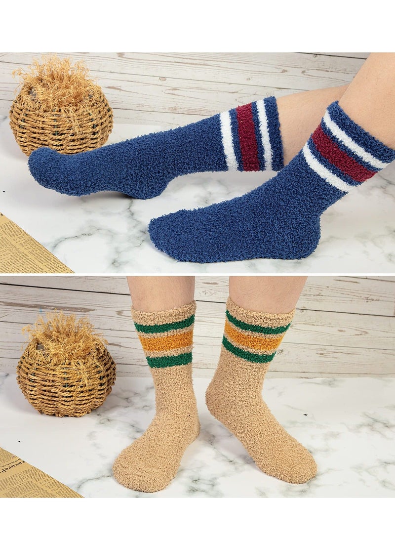 Generic 5 Pairs Mens Fluffy Socks Winter Thick Thermal Sock Warm Home Slipper Bed Socks - Gifts for Men Women - Image 2
