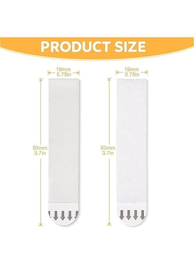 MOXO - 24 Pairs (48 Strips) Picture Hanging Strips Heavy Duty Sticky Picture Hangers for Walls Hanging Pictures Without Nail  Free Refill Adhesive Poster Strips for Frame Mounting Strips - Image 1