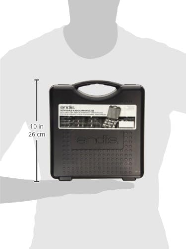 Andis Blade Carrying Case for Pet Clipper Blades, Helps to Store and Carry Blades Safely, Detachable Blades with Space for 12 Blades - Black - Image 4