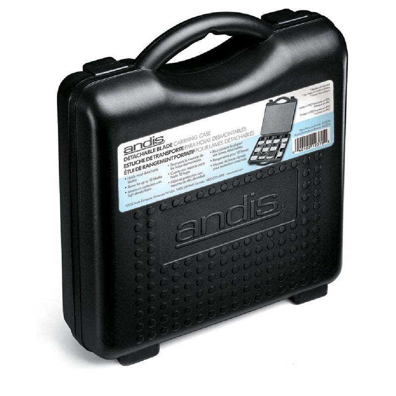 Andis Blade Carrying Case for Pet Clipper Blades, Helps to Store and Carry Blades Safely, Detachable Blades with Space for 12 Blades - Black - Image 3