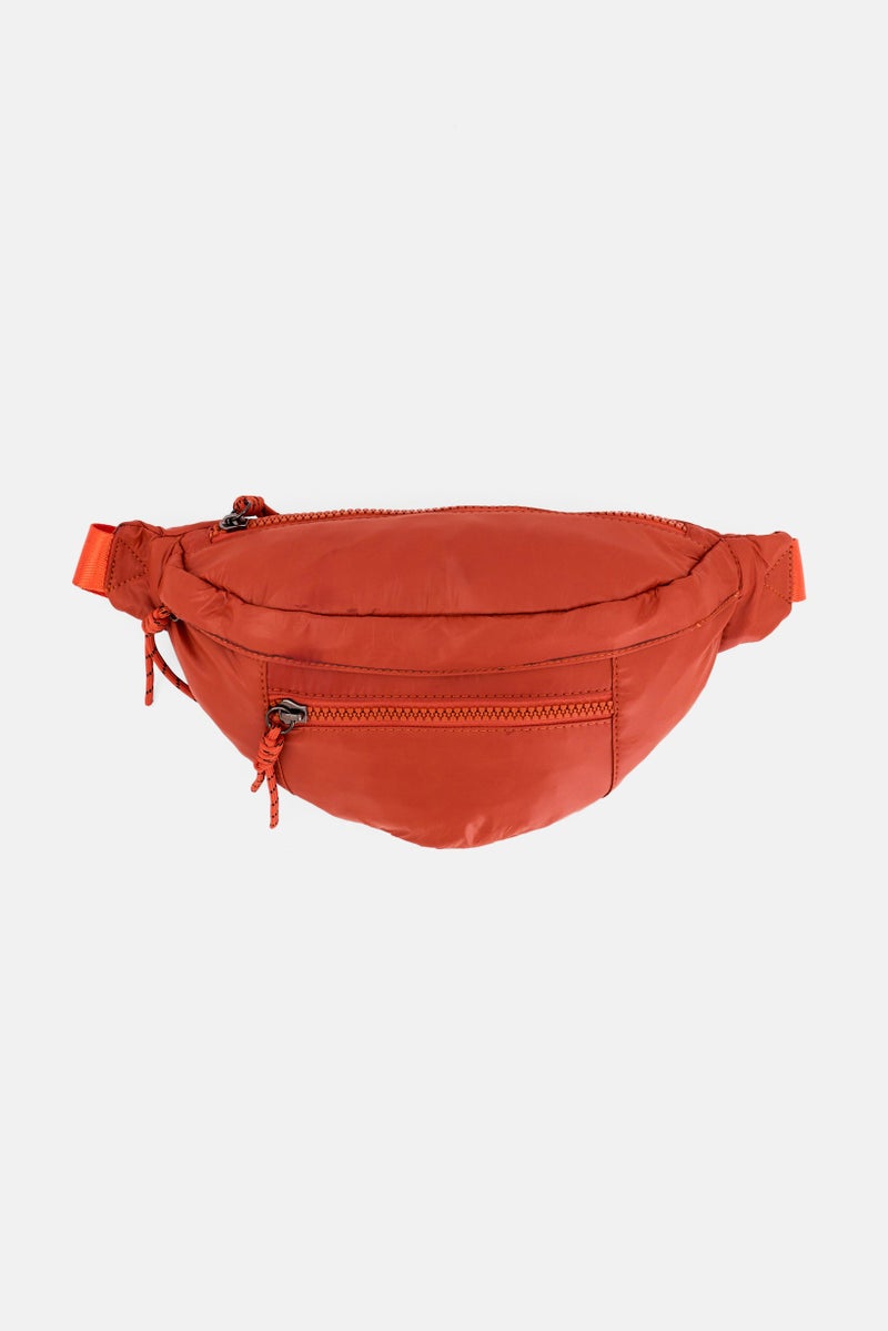 Urban Expressions Women Solid Fanny Bag 41 L x 16 H x 4 W cm, Rust  - Image 1
