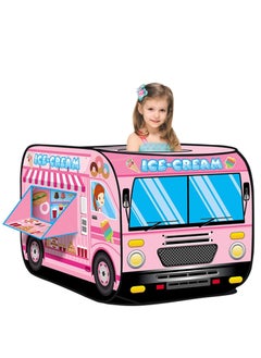 Kids Pop Up Tent, Play Ice Cream Truck Tent For Kids Boys And Girls For Indoor And Outdoor Activities, Collapsible Playhouse & Pop Up Play Tent For Kids (Kids Ice Cream Truck)