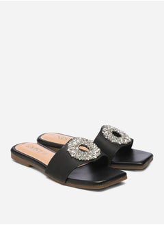 GNIST Embellished Strap Flat Sandals by Styli  - Image 2