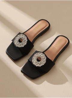 GNIST Embellished Strap Flat Sandals by Styli  - Image 3