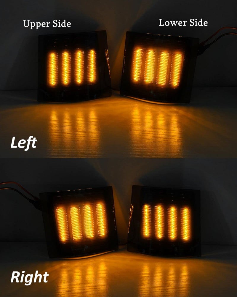 Bestview Front Corner Light Assembly Kit Compatible with 1994-1998 Chevy 1500 2500 3500 C/K C10 Silverado Tahoe Suburban Smoked Len 4Pcs - Image 5