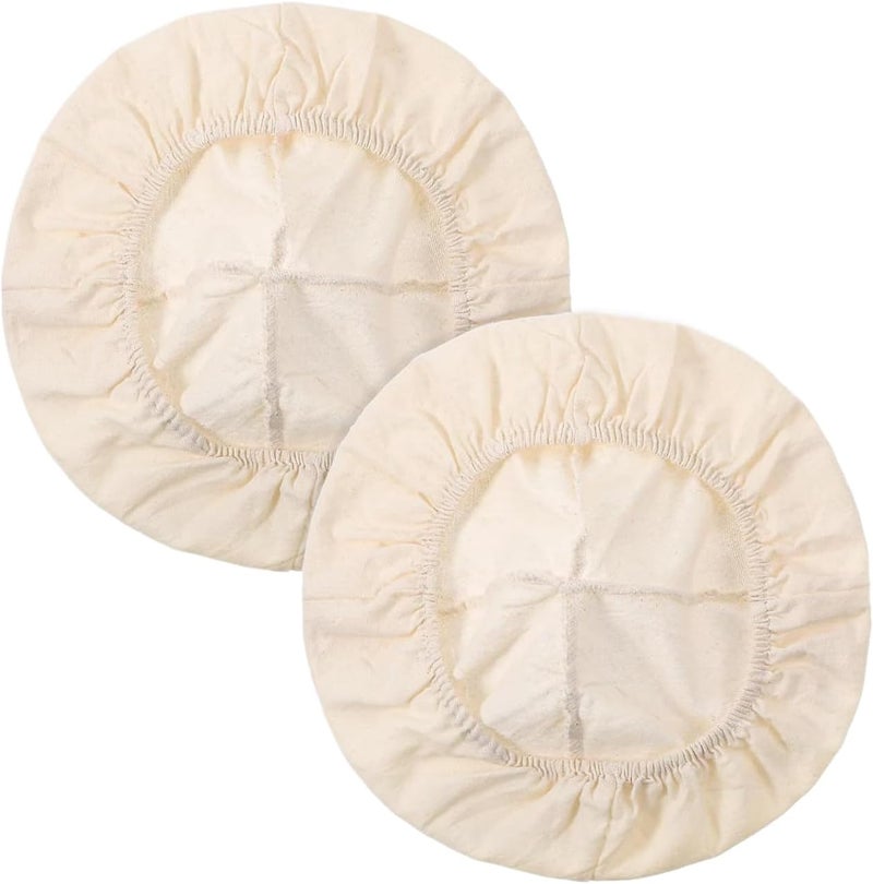 Bread Proofing Cover, Ventilated Lining, 25x25x1cm, Bread Proofing Cover, Elastic Basket Cotton Liner, Space Saving Design, For Baking Storage Kitchen Fermentation Home - Image 1