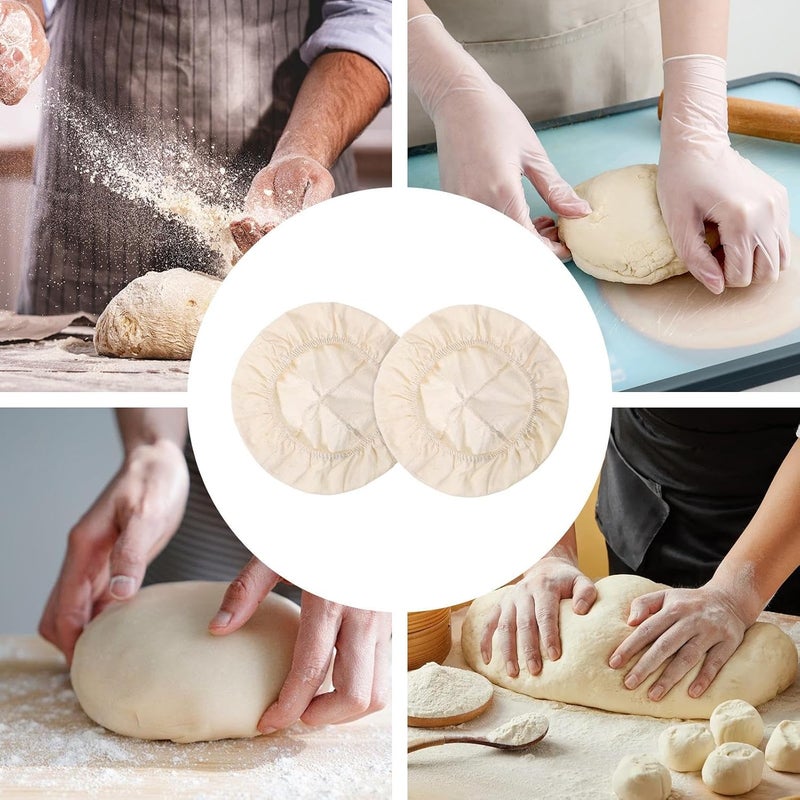 Bread Proofing Cover, Ventilated Lining, 25x25x1cm, Bread Proofing Cover, Elastic Basket Cotton Liner, Space Saving Design, For Baking Storage Kitchen Fermentation Home - Image 4