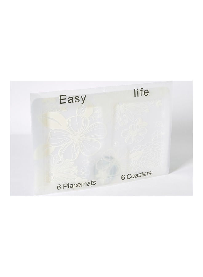 Home Box 12-Piece Blossom Placemat Set  - Image 4