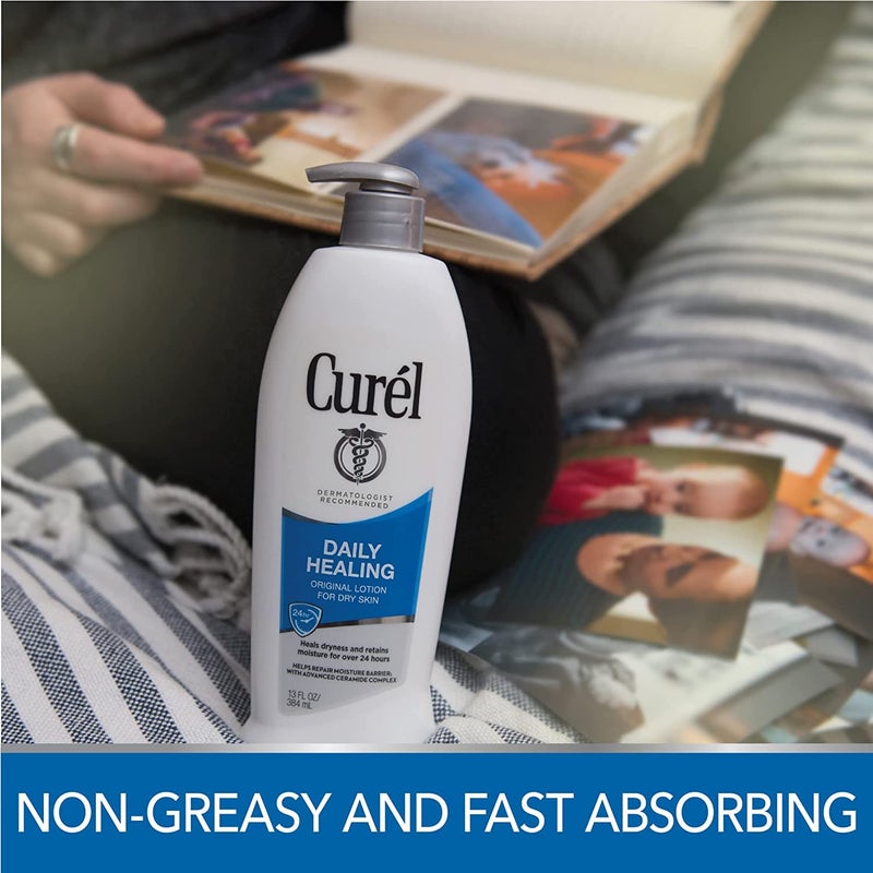 Curel Daily Healing Moisture Body Lotion, Original Formula - 13 Fl Oz (Pack of 2) - Image 3