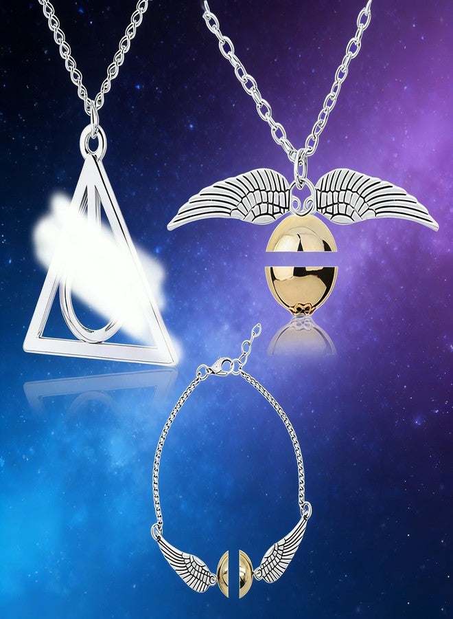 RupeeRise 3 Pcs Bracelet and Necklace Set, Jewelry Collection for Fans, Cosplay Accessories, Movie-Themed Gifts for Teens and Young Adults, Includes 6.61in/16.8cm Bracelet and 19.69in/50cm Necklace - Image 5